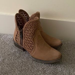 Leather booties
